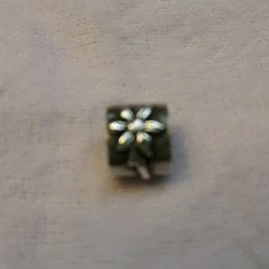 Pandora silver flower charm